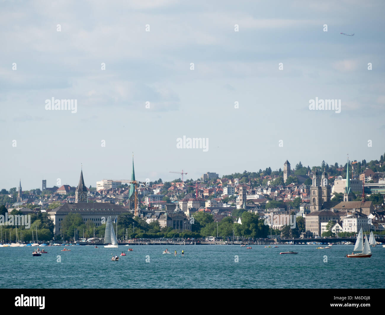 Lake Zurich by the same name city Stock Photo