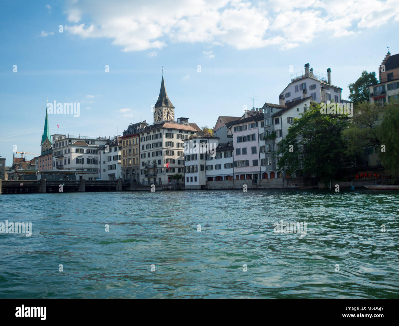 Limmat River in Zurich Stock Photo