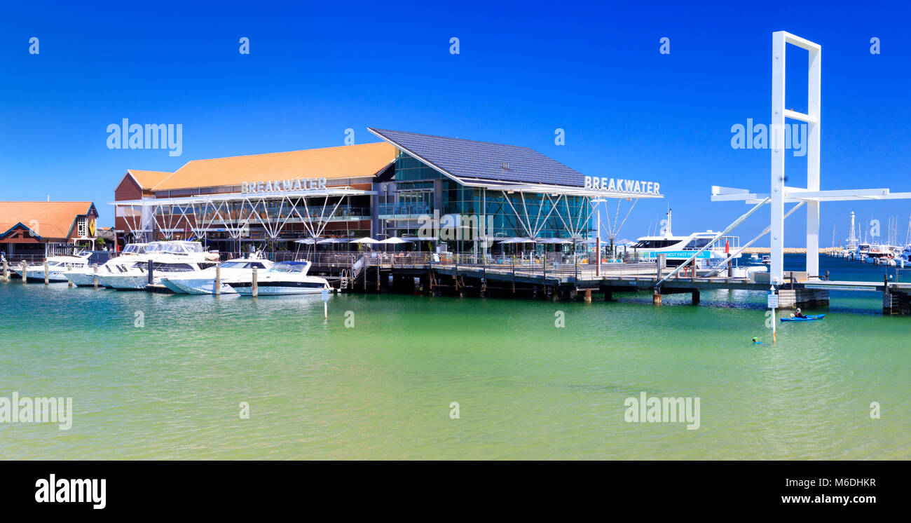 Sorrento Quay Hillarys Boat Harbour. Perth, Western Australia Stock Photo