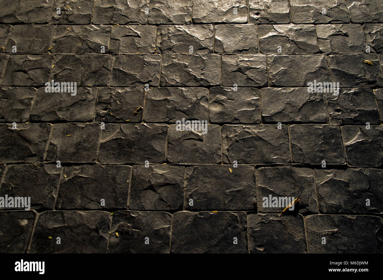 Black brick texture for 3D and illustration design wallpaper background ...