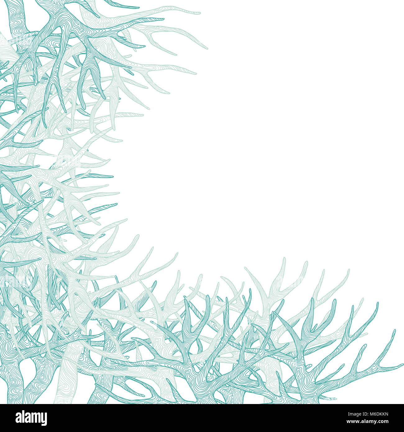 Abstract background with branches of trees. Vector illustration Stock ...