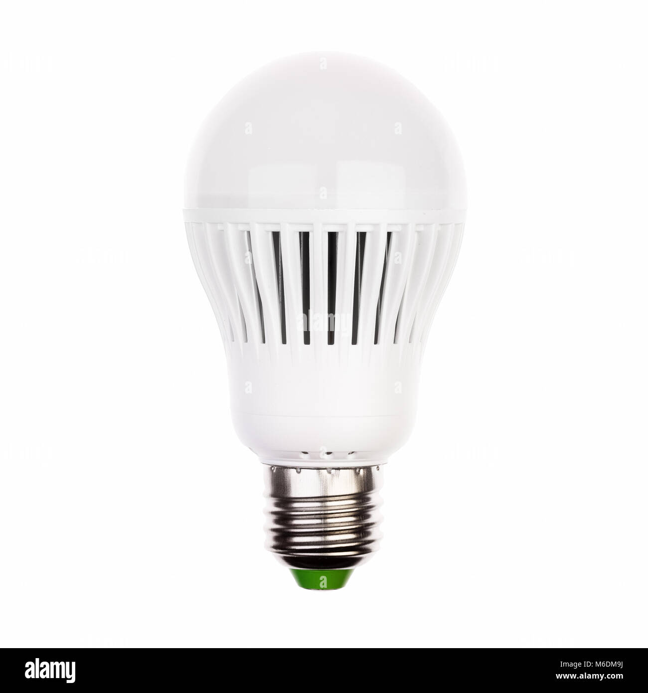 LED light bulb with e27 socket on white. High resolution photo Stock ...