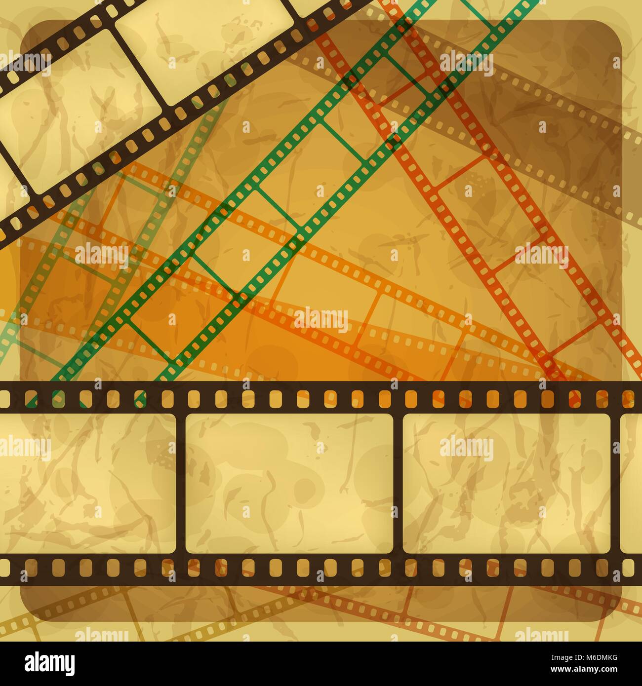 Vintage scratch background with film frame Stock Vector Image & Art - Alamy