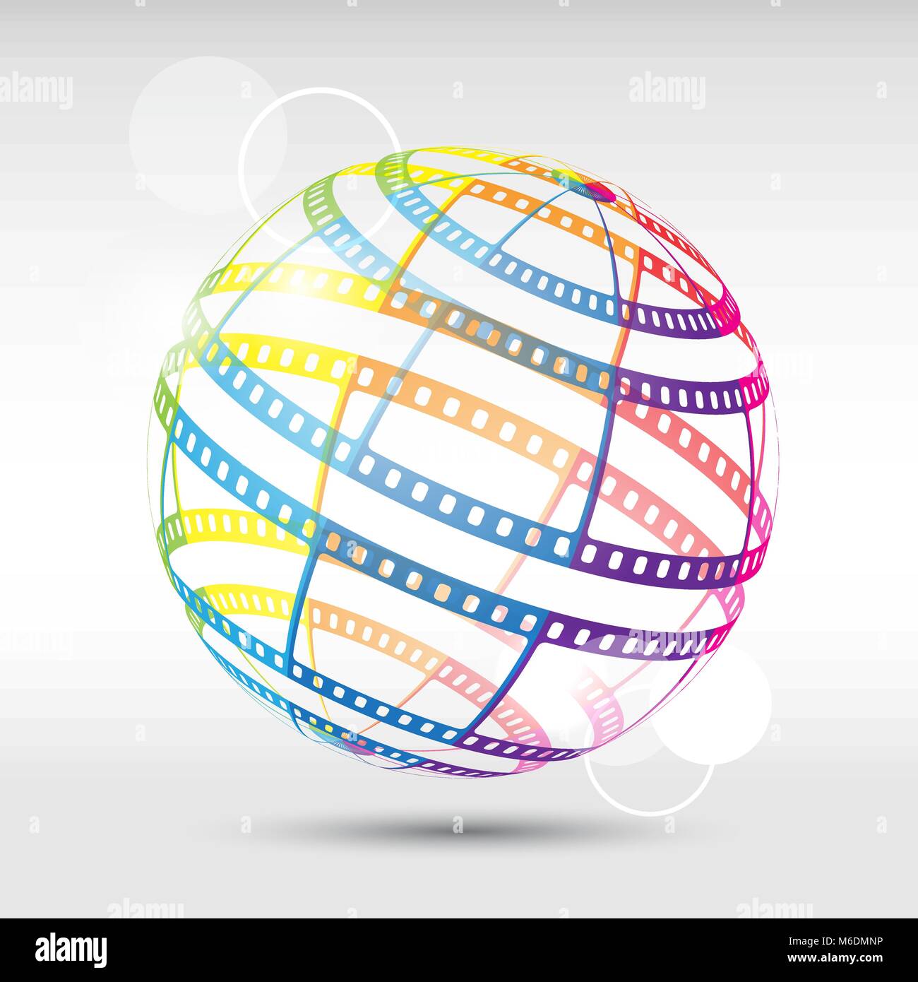 Abstract background with a film strip. Vector Eps 10 Stock Vector