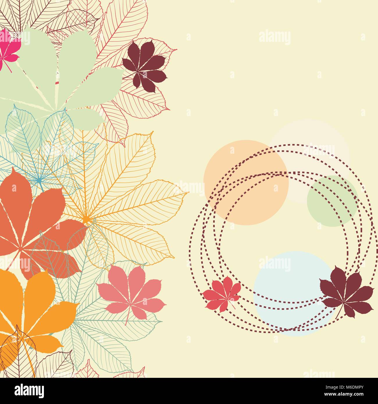 Seamless background with autumn leaves Stock Vector Image & Art - Alamy