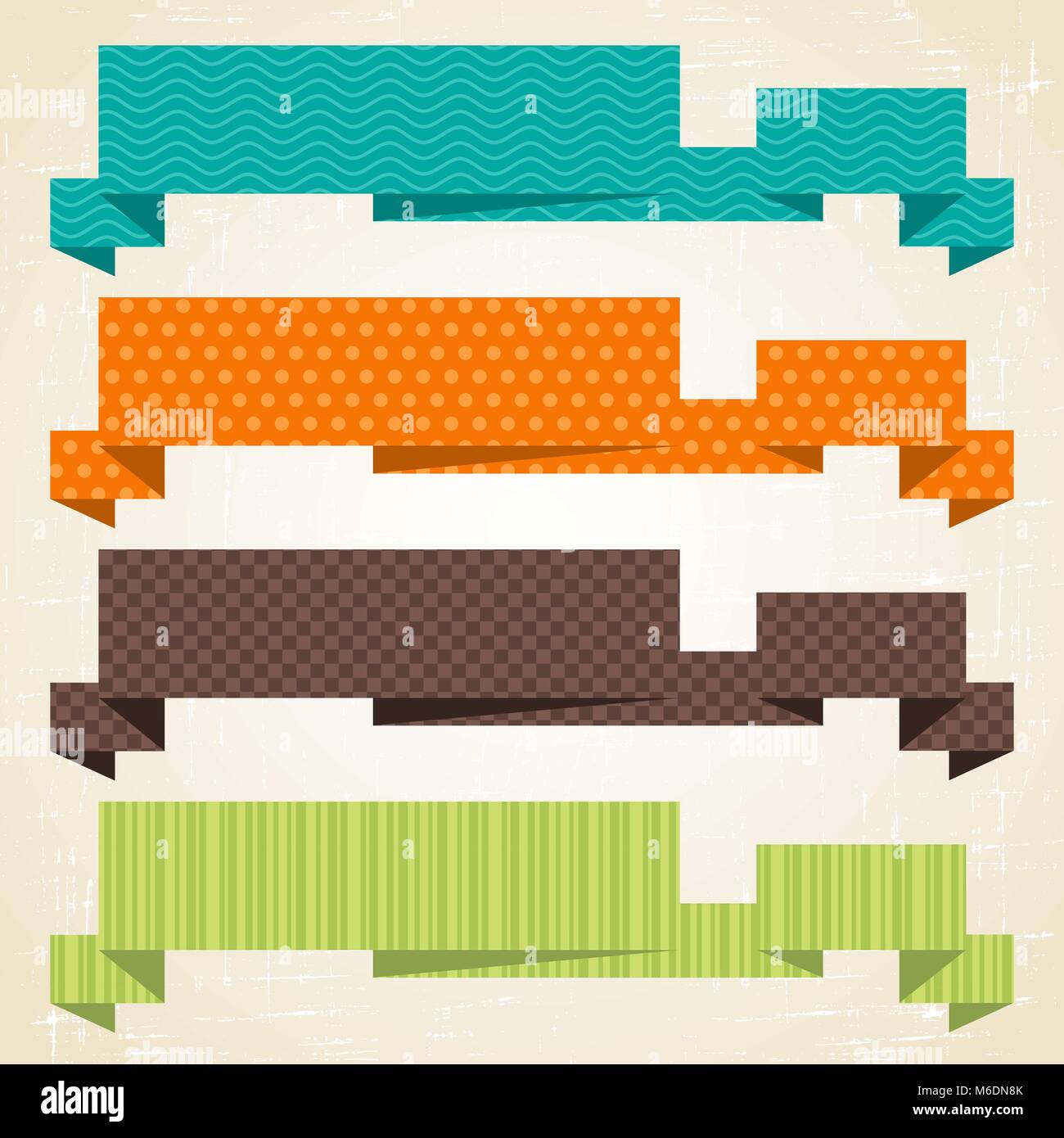 Vector origami background. Banner and speech bubbles Stock Vector Image ...