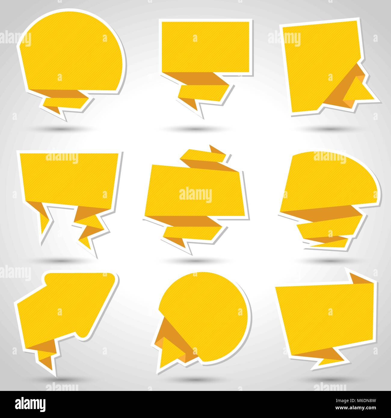 Abstract origami speech bubble vector background. Eps 10 Stock Vector ...