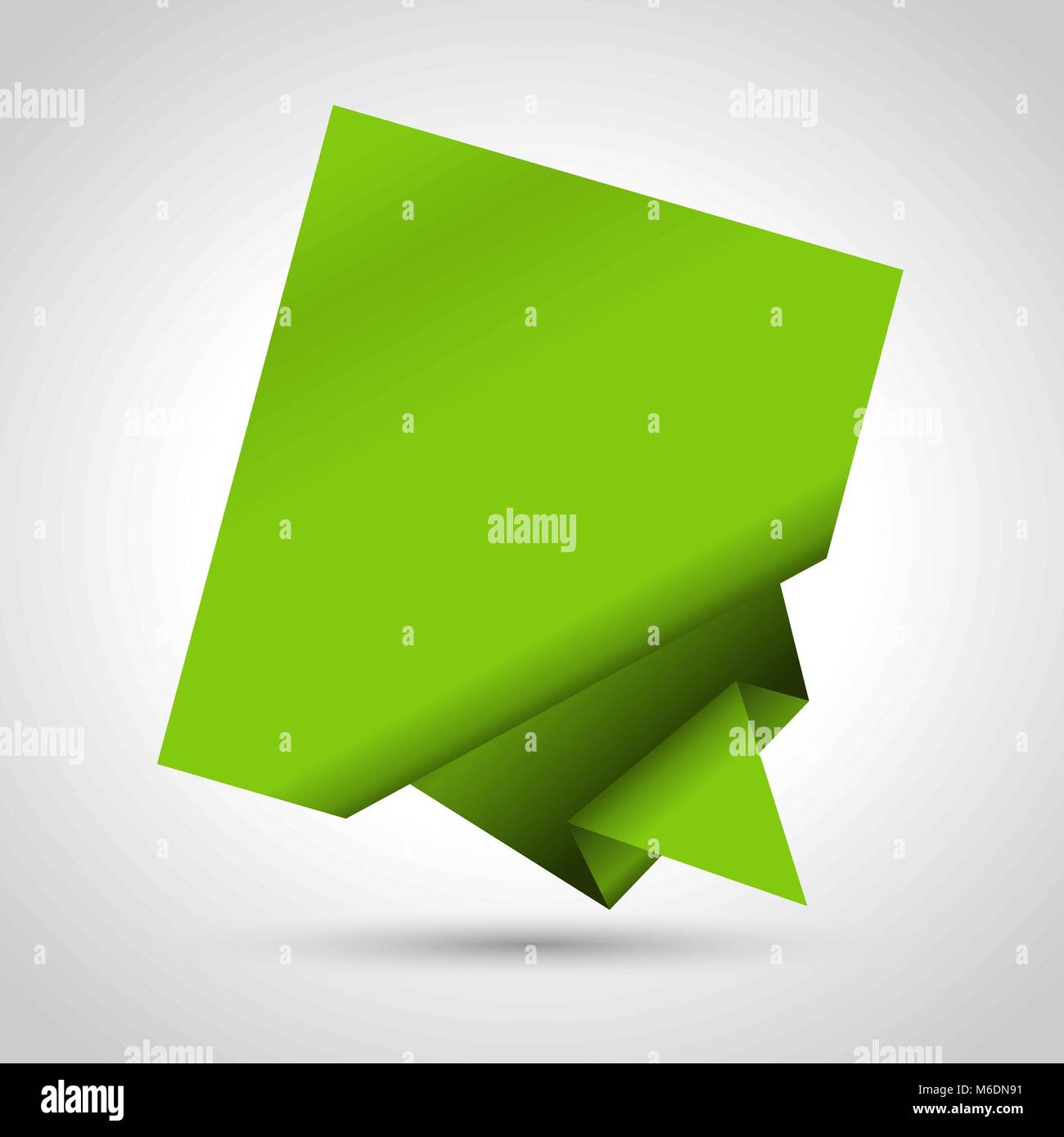 Abstract origami speech bubble vector background. Eps 10 Stock Vector ...