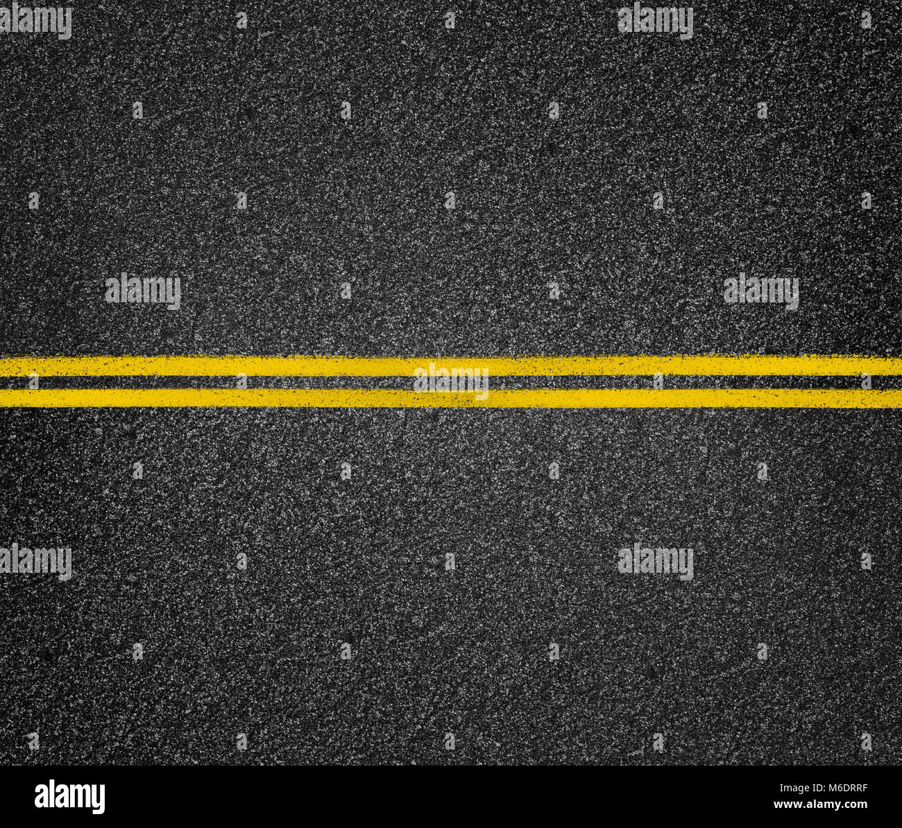 Road top view. Asphalt highway yellow marks Stock Photo Alamy