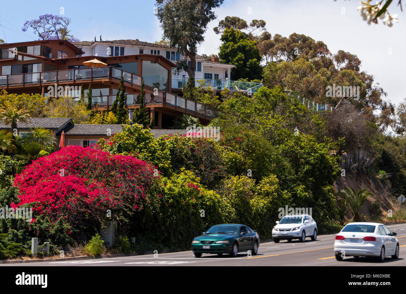San Diego , CA - May19 : In spring day on the Streets of San Diego city,California,America on May 19,2014. Stock Photo