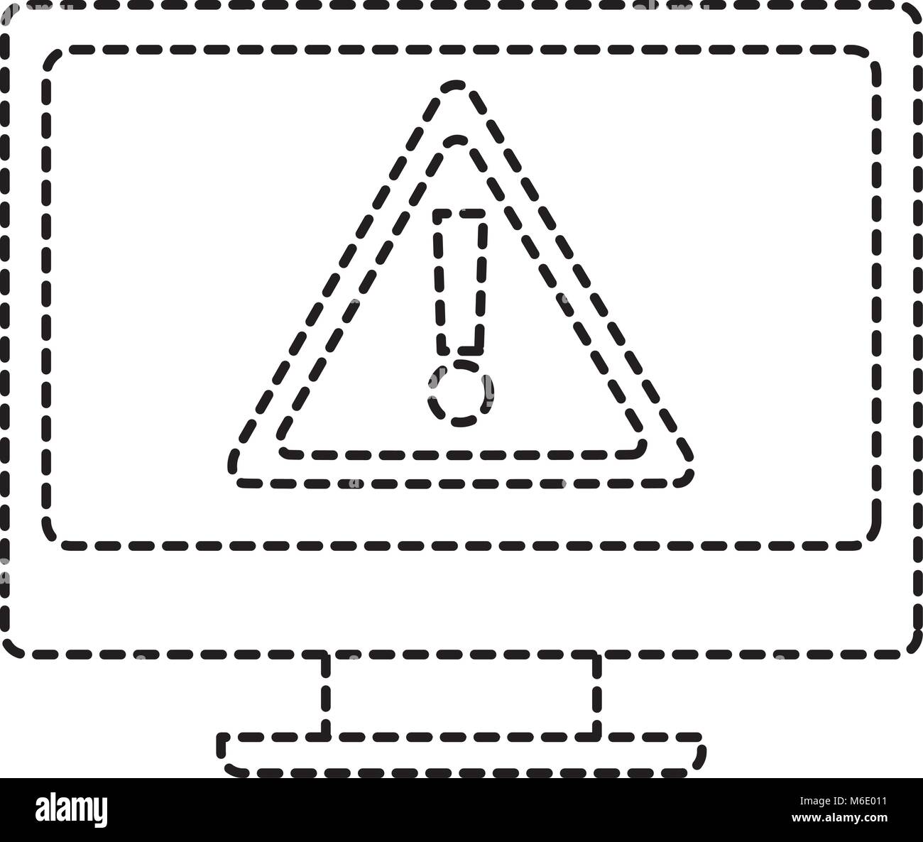 computer screen warning alert virus Stock Vector Image & Art - Alamy
