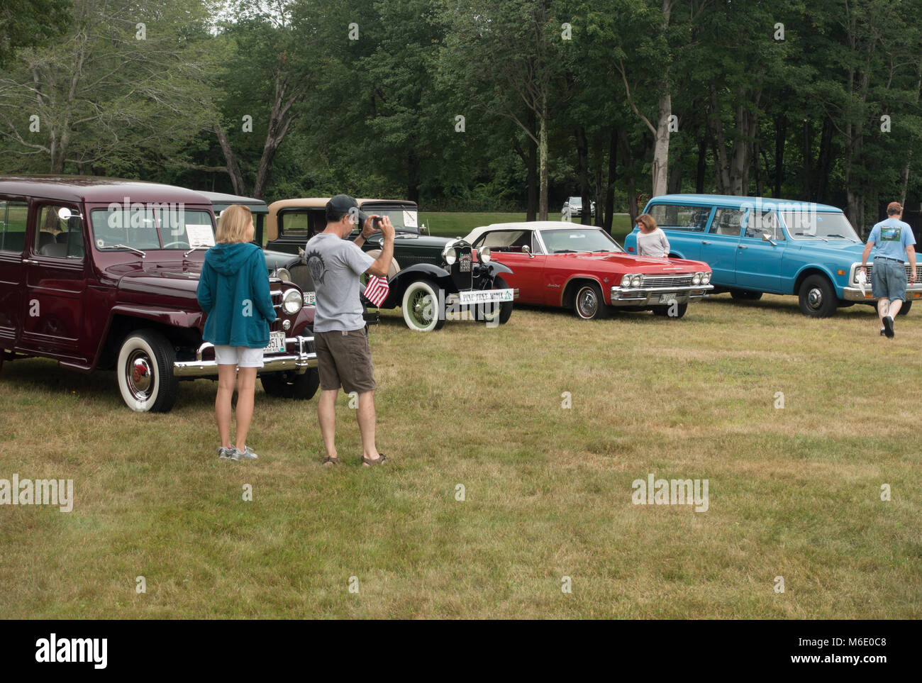 antique car show in Wells Maine Stock Photo Alamy