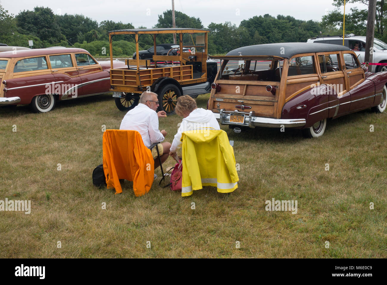 antique car show in Wells Maine Stock Photo Alamy