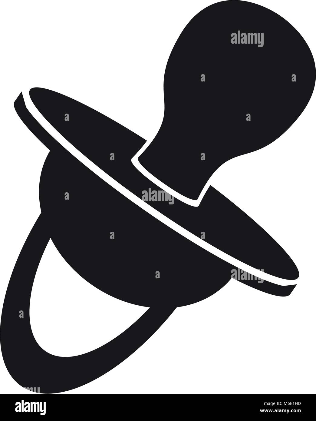 Pacifier silhouette Stock Vector Images - Alamy