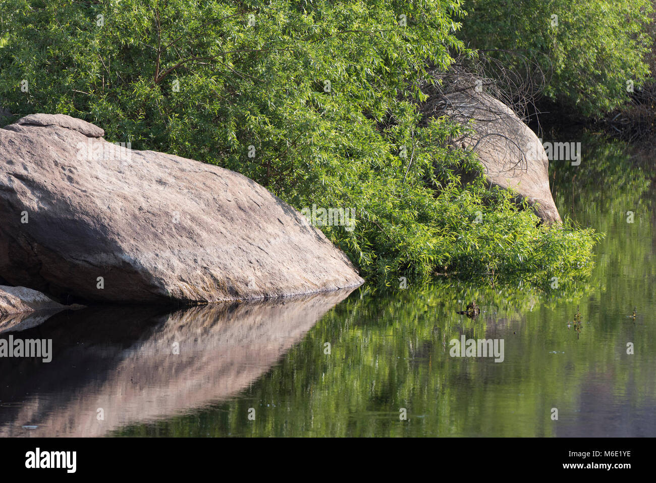 Water at Barker Dam, 82015 Stock Photo Alamy