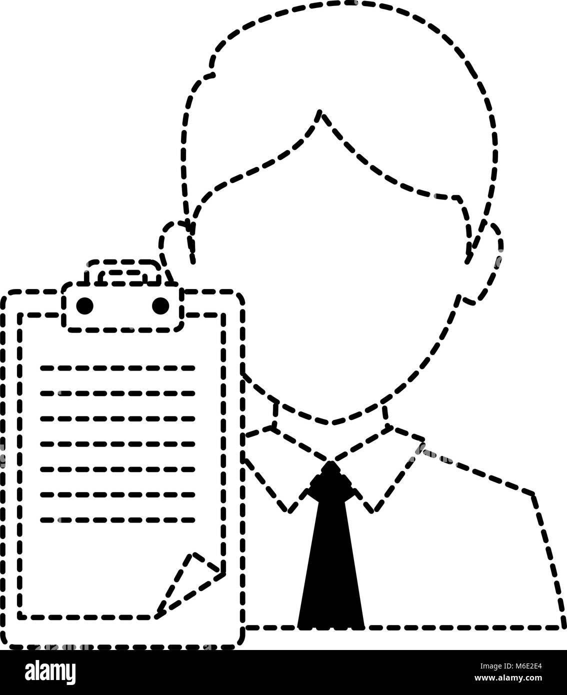 businessman with clipboard avatar character Stock Vector Image & Art ...