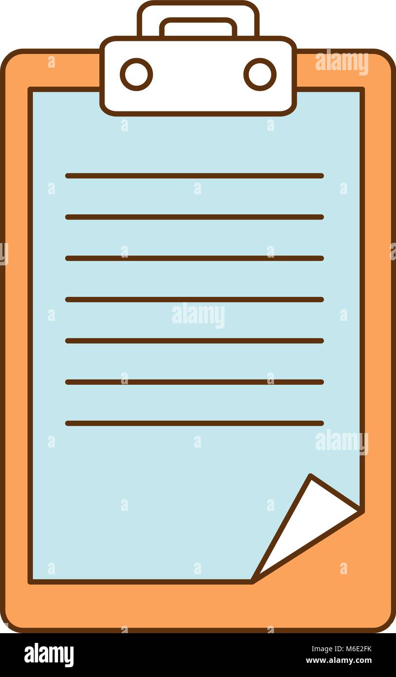 clipboard paper isolated icon Stock Vector Image & Art - Alamy