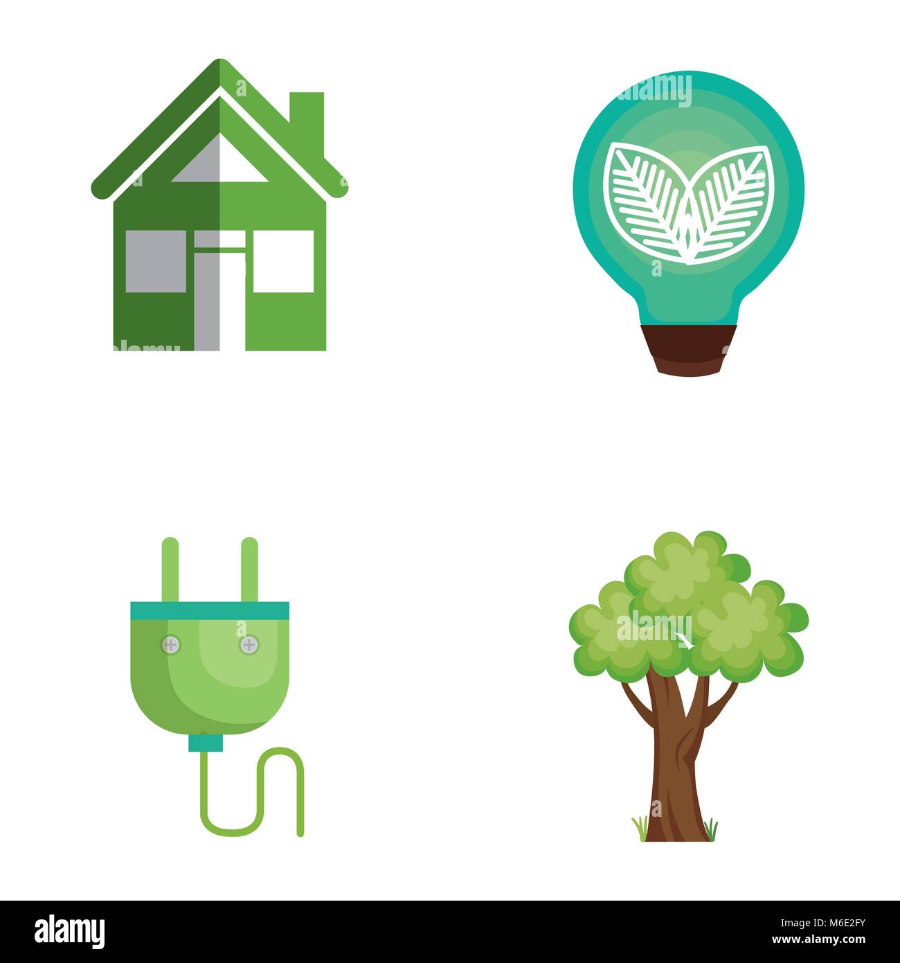 environmental and ecology set icons Stock Vector Image & Art - Alamy