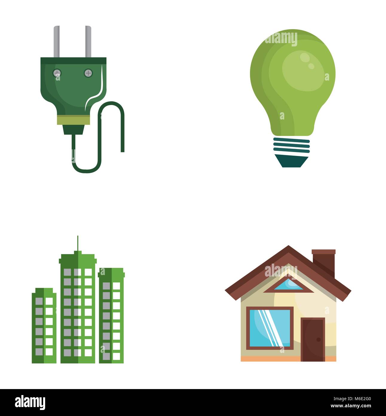 environmental and ecology set icons Stock Vector Image & Art - Alamy