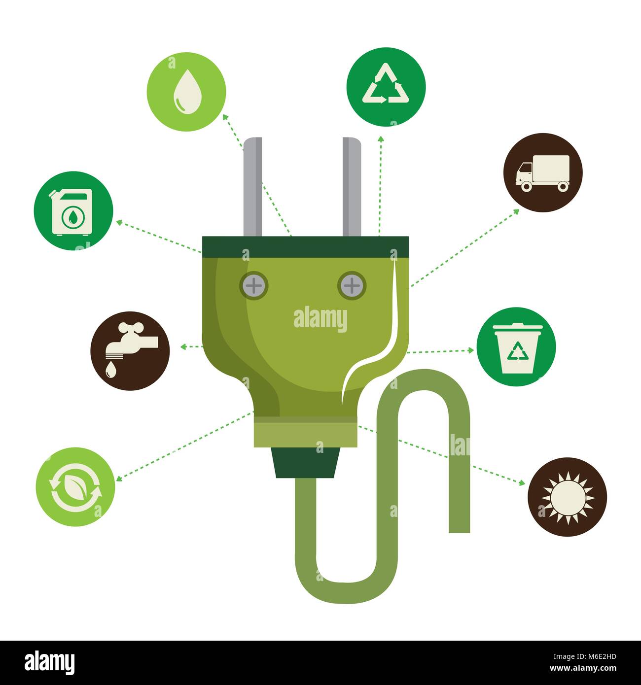 environmental and ecology set icons Stock Vector Image & Art - Alamy