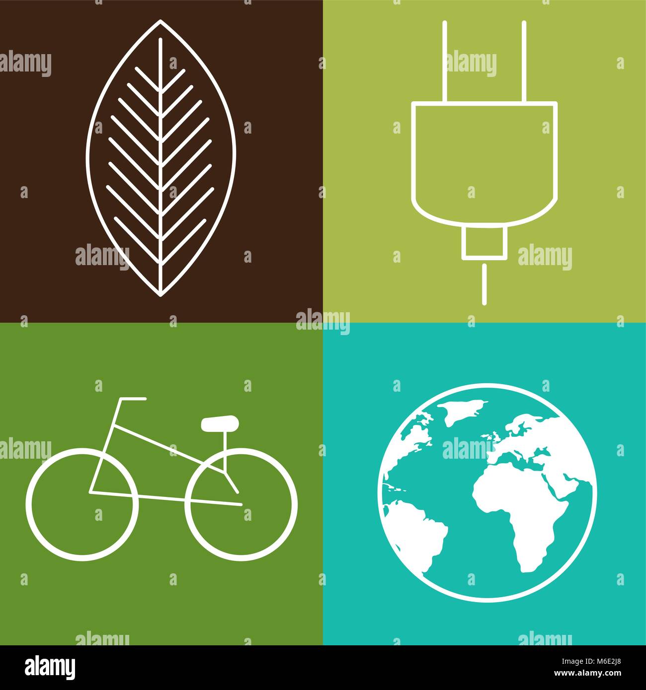 environmental and ecology set icons Stock Vector Image & Art - Alamy