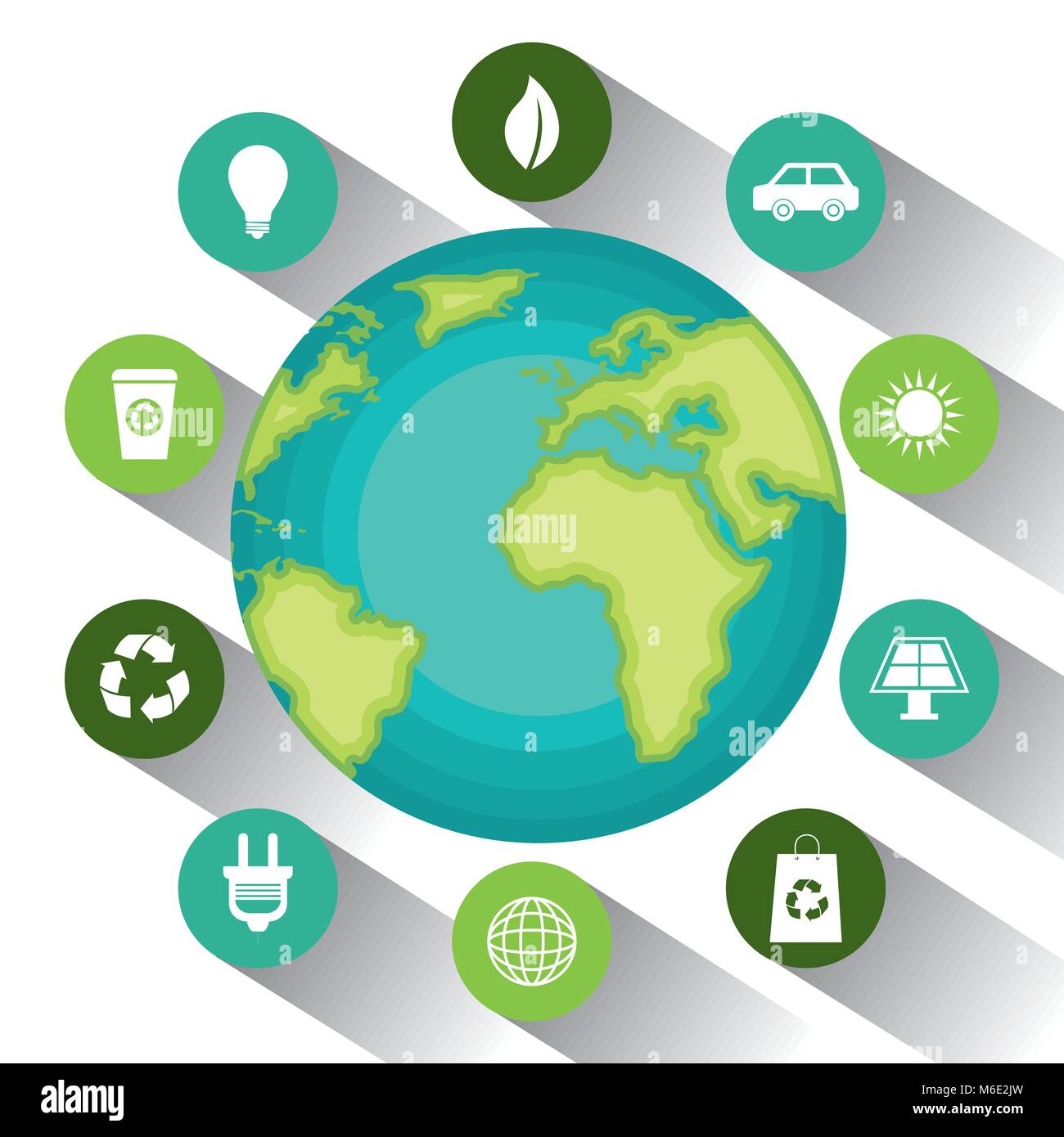 environmental and ecology set icons Stock Vector Image & Art - Alamy