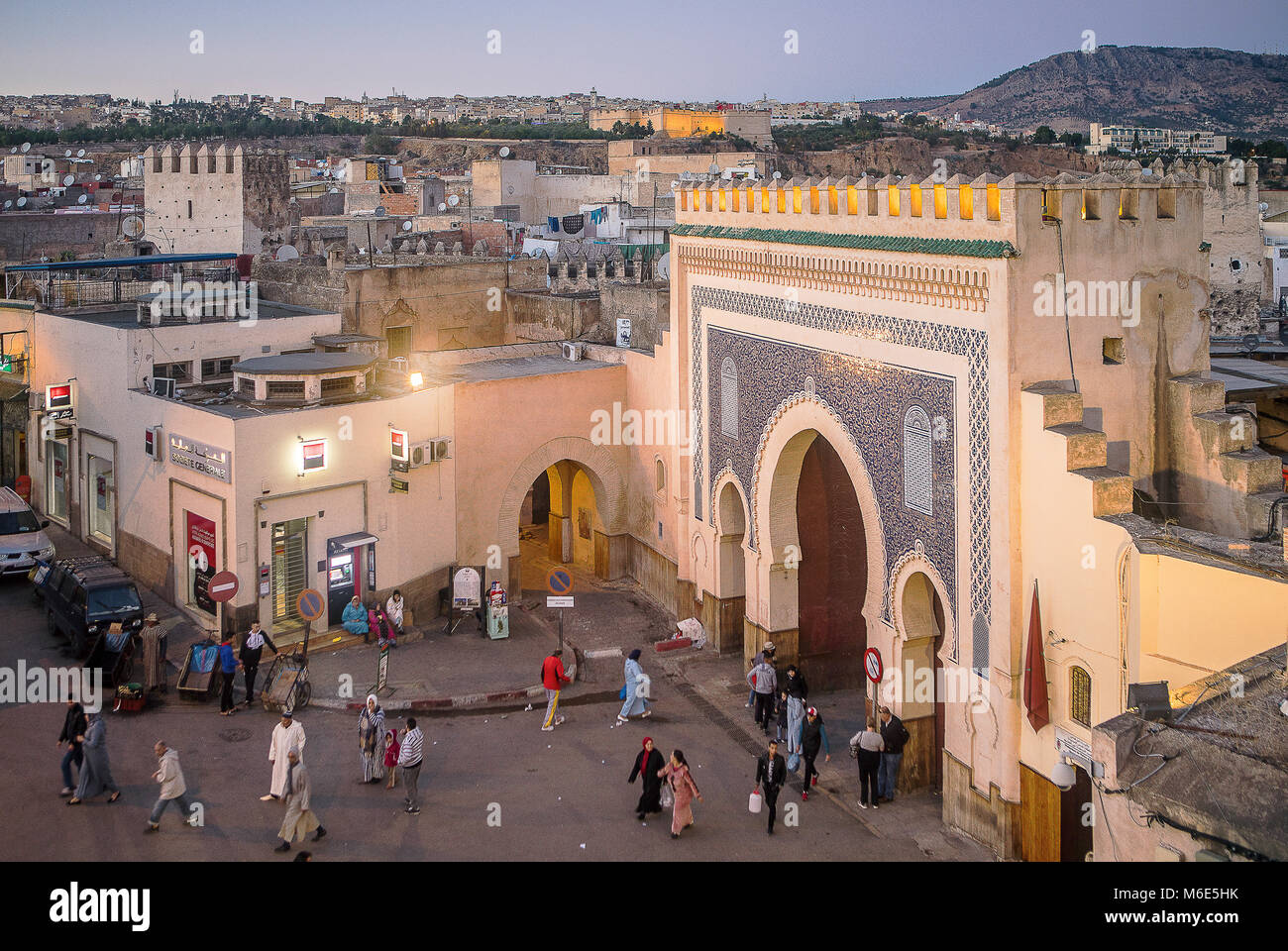 Bab Bou Jeloud Gate Medina Fez Morocco Stock Photo Alamy bab-bou-jeloud-gate-medina-fez-morocco-stock-photo-alamy