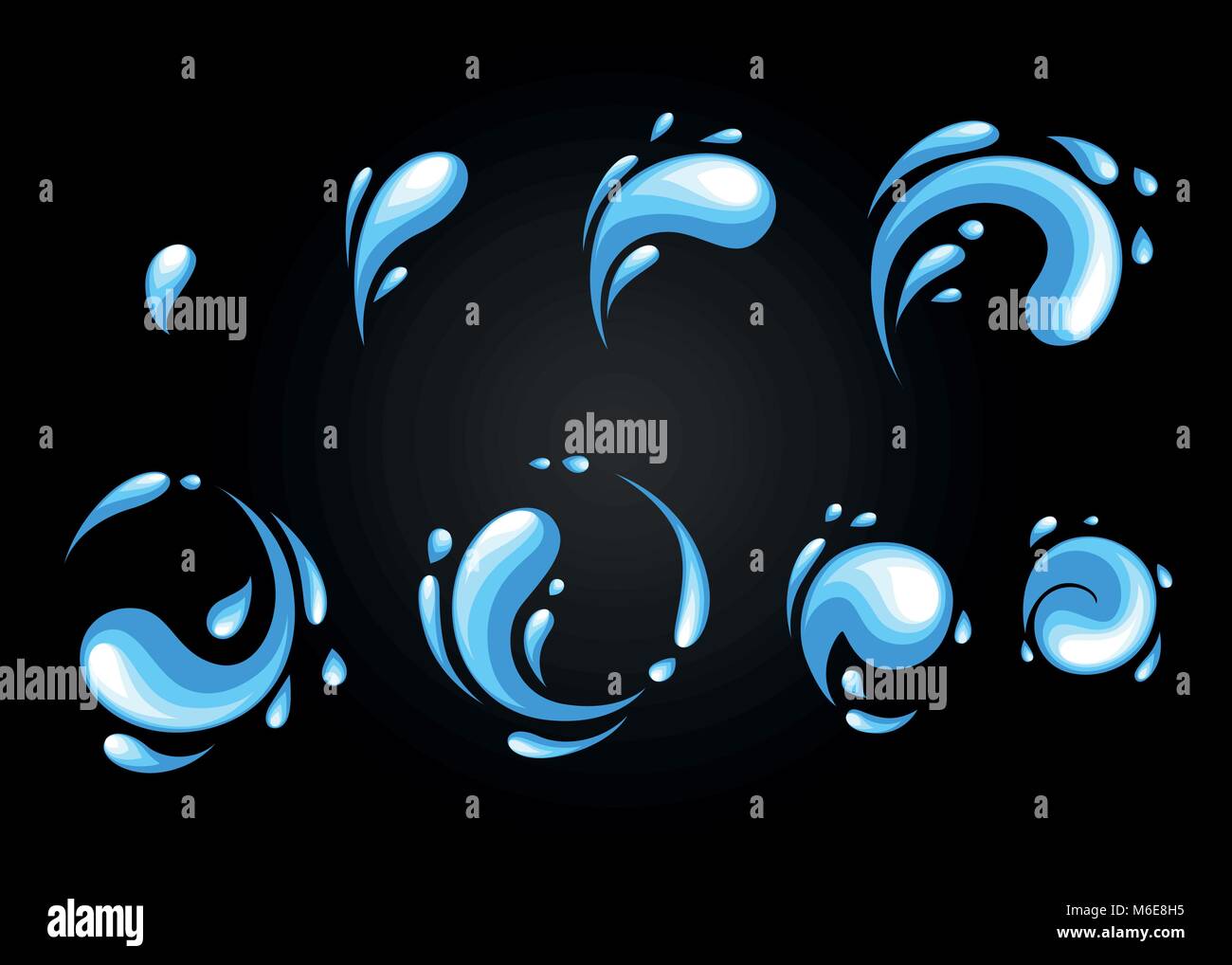 Water explosion special effect fx animation frames sprite sheet. Vortex  water and thunder power explosion frames for flash animation in games,  video and cartoon Stock Vector Image & Art - Alamy