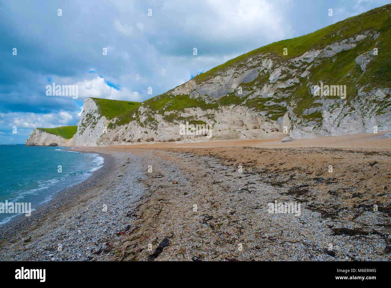 The beach near Durdle Dor, Dorest, England Stock Photo