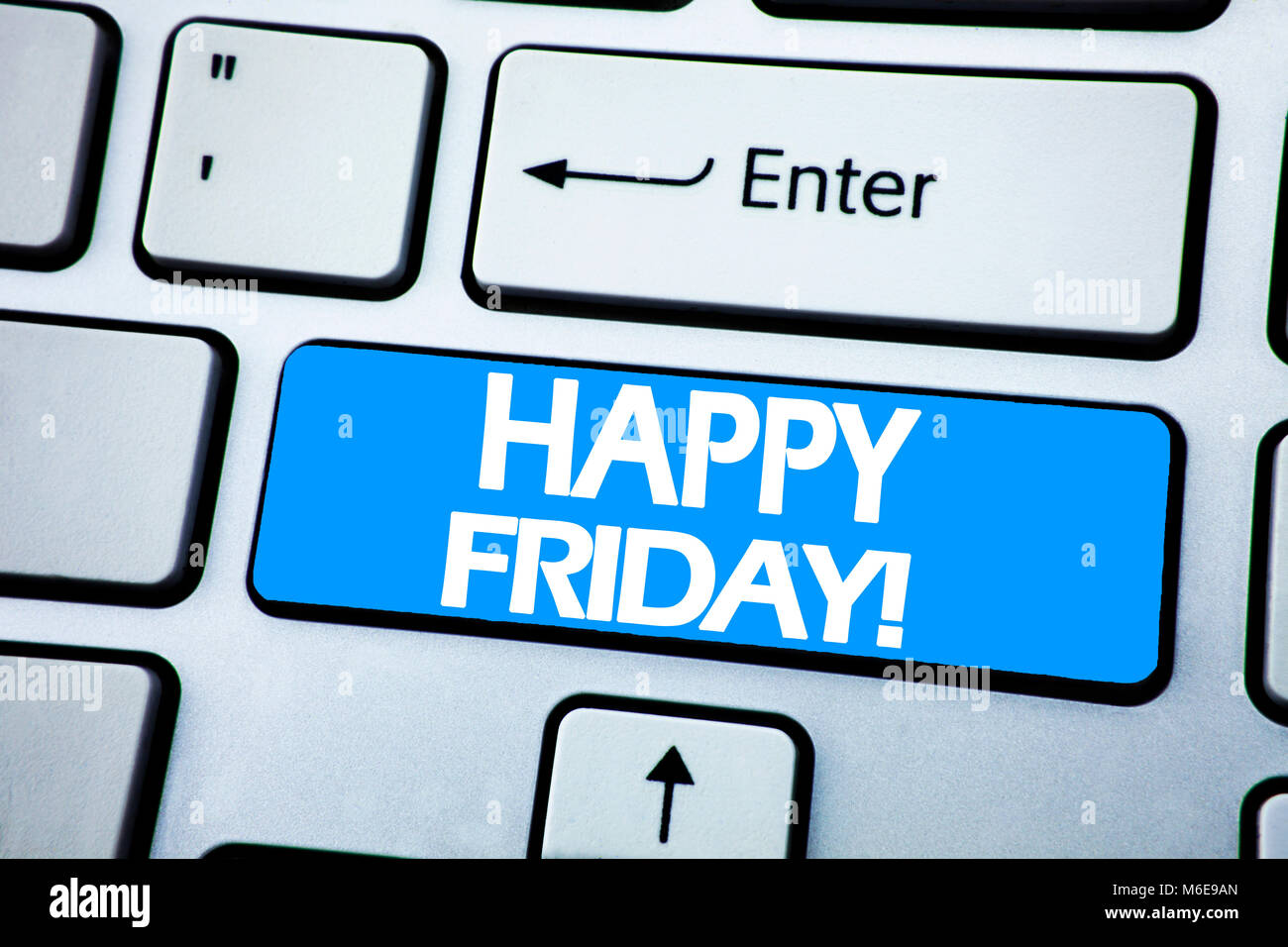 Handwriting Announcement text showing Happy Friday . Business concept ...