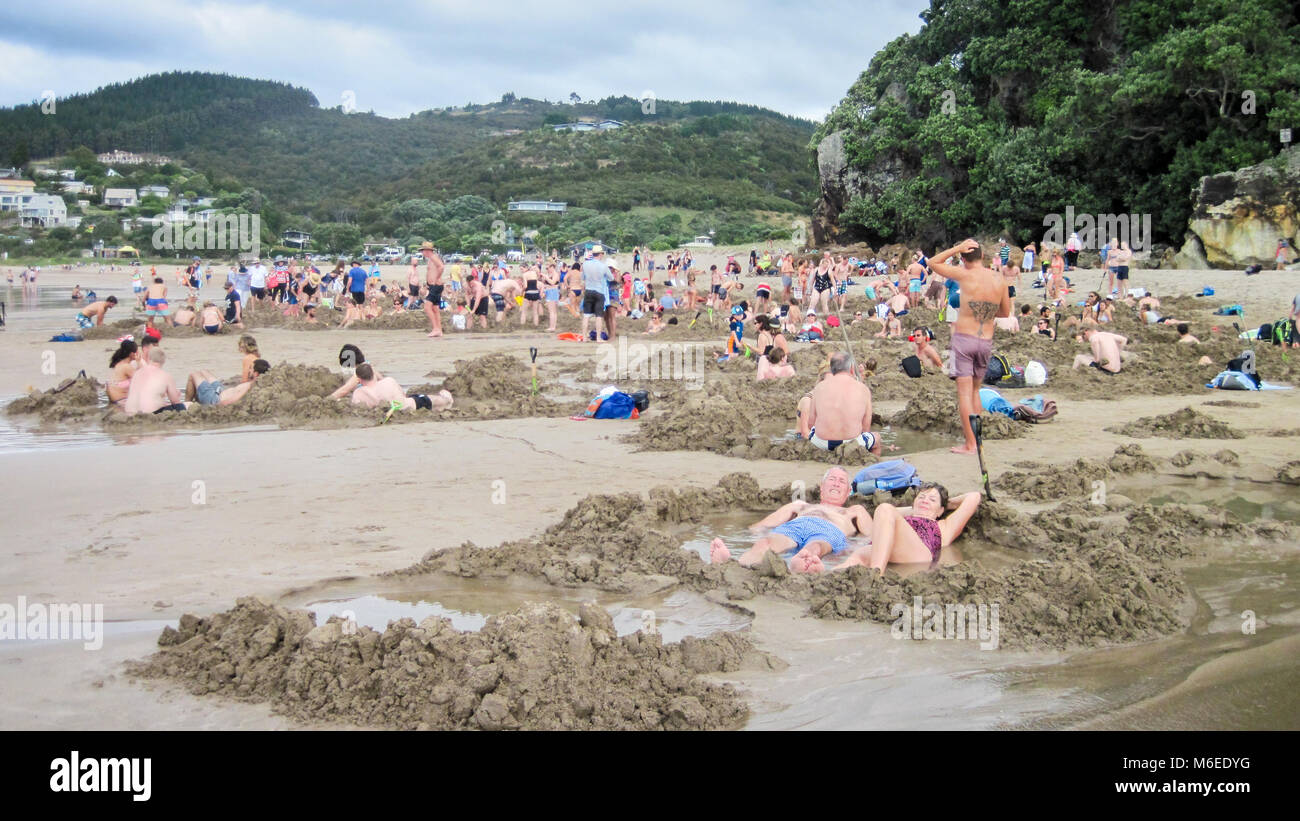New zealand hot water beach coromandel hires stock photography and images Alamy