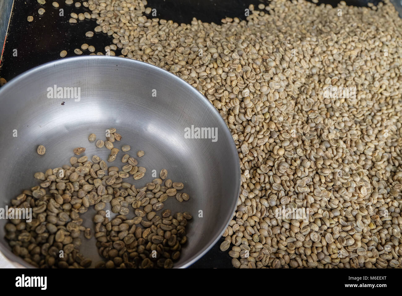 Processed coffee beans ready for grading Stock Photo Alamy