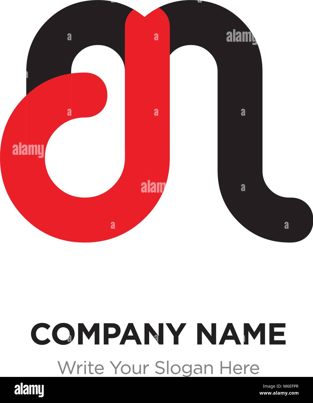 Abstract Letter Md Or Dm Logo Design Template Black Alphabet Initial Letters Company Name Concept Flat Thin Line Segments Connected To Each Other Stock Vector Image Art Alamy