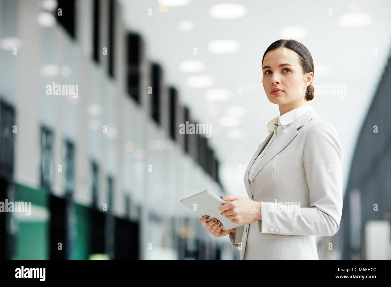 Mobile businesswoman Stock Photo