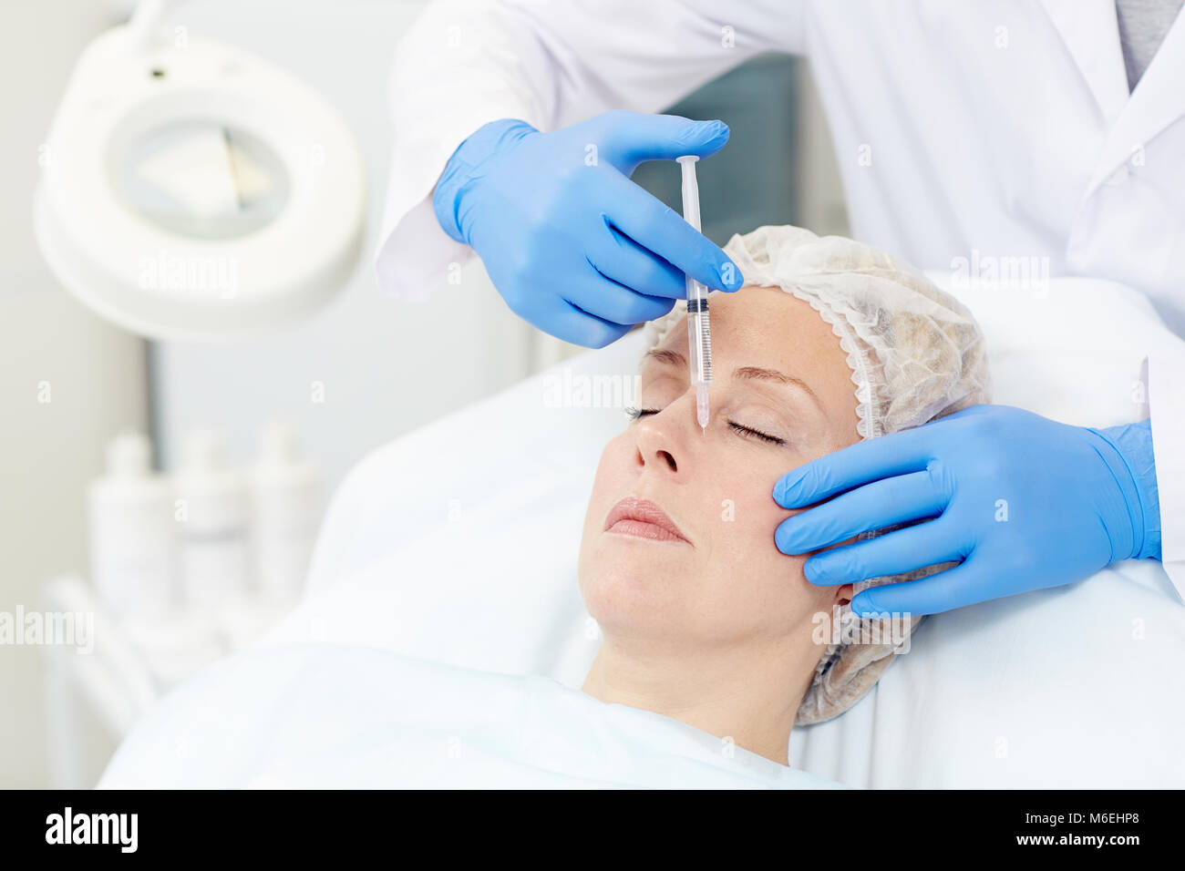 Botox injection Stock Photo