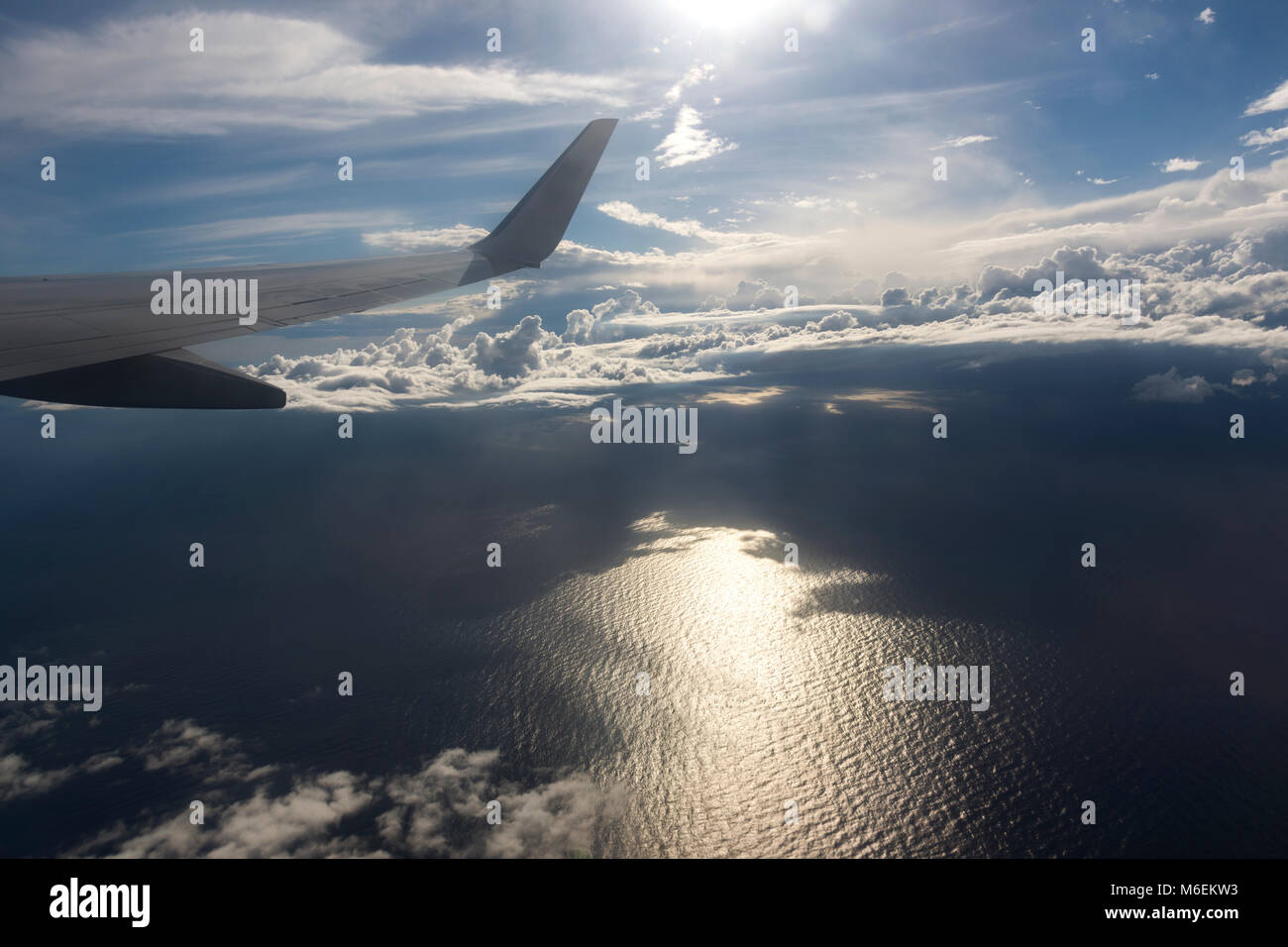 aerial view of the sea and the sun in Italy Stock Photo Alamy