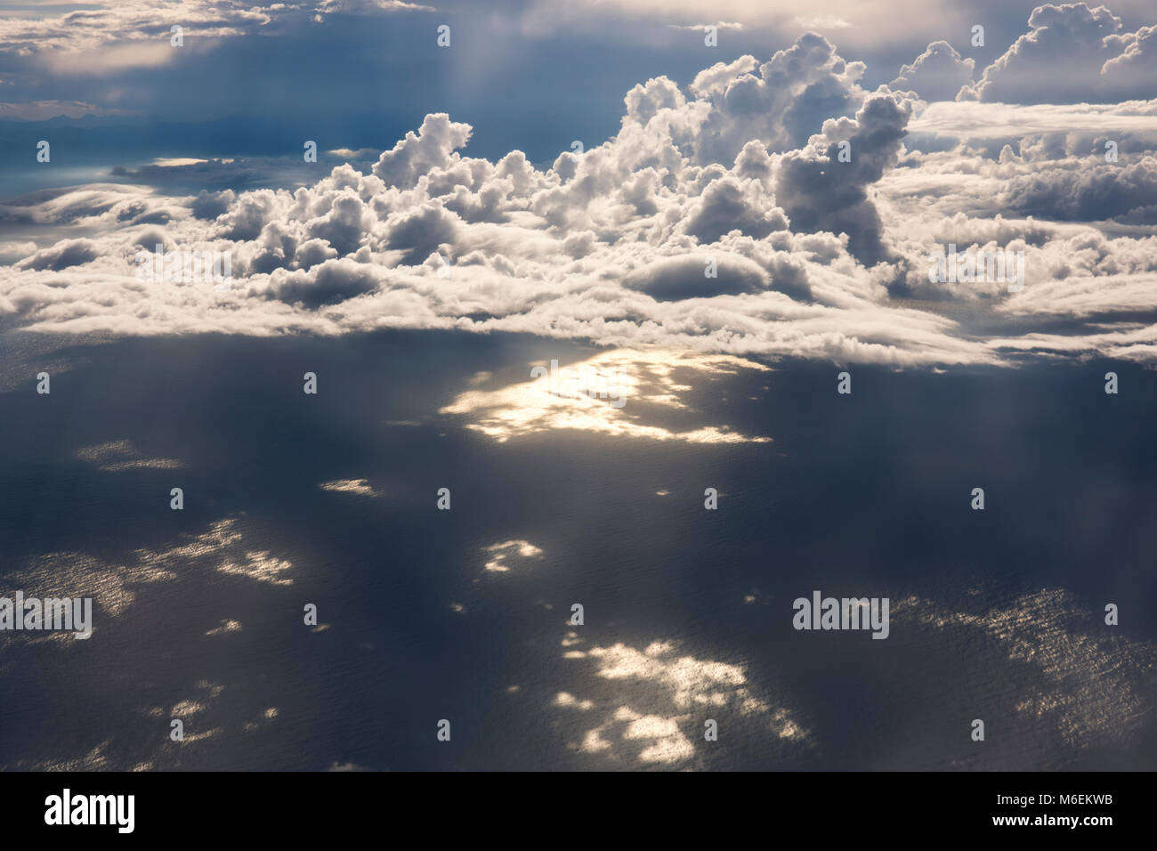 aerial view of the sea and the sun in Italy Stock Photo Alamy