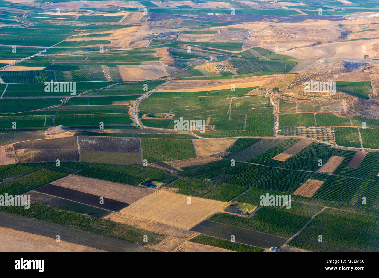 aerial view of landscapes of Sicily in Italy Stock Photo - Alamy