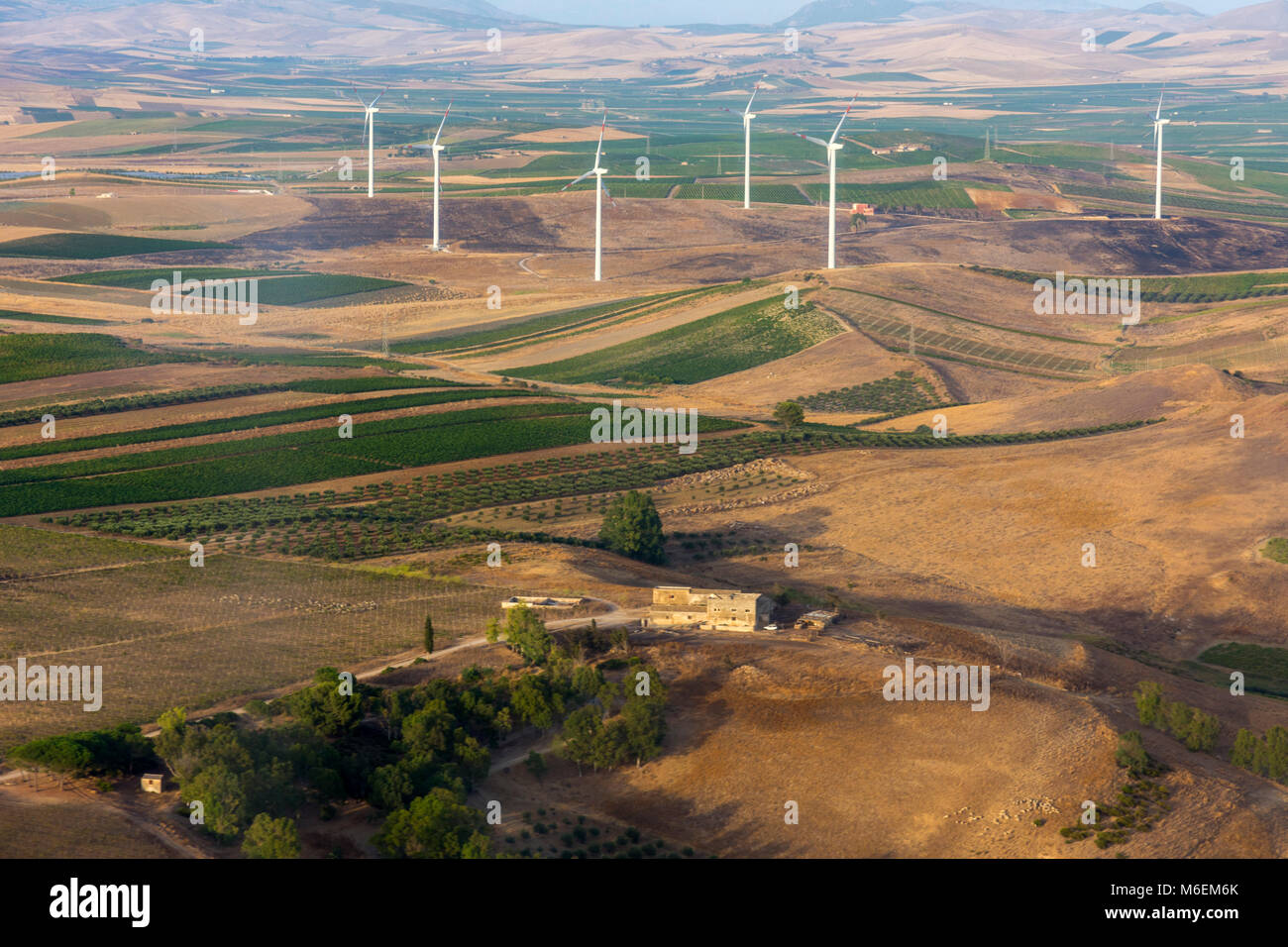 aerial view of landscapes of Sicily in Italy Stock Photo - Alamy