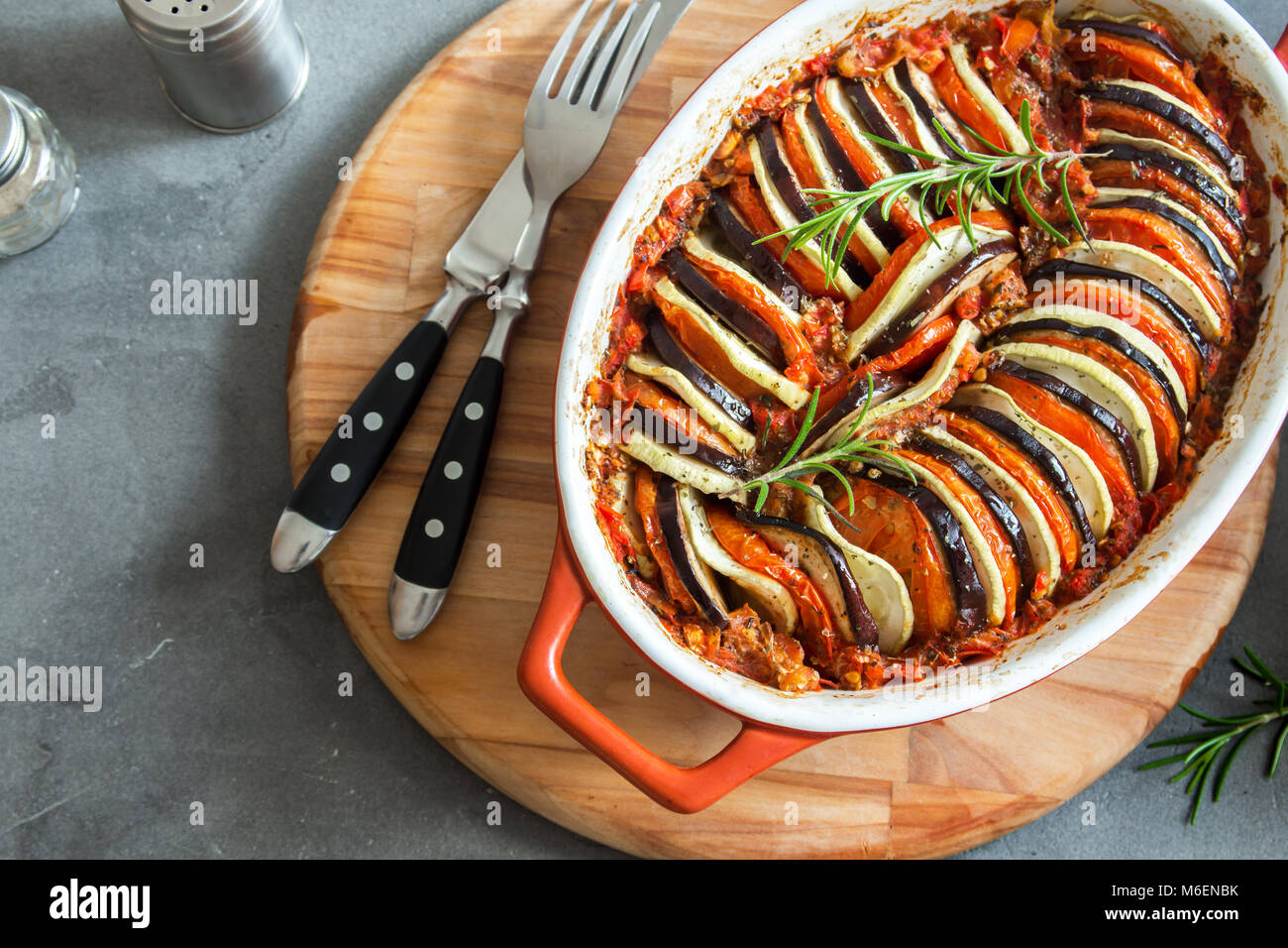 Ratatouille traditional French Provencal vegetable dish cooked in