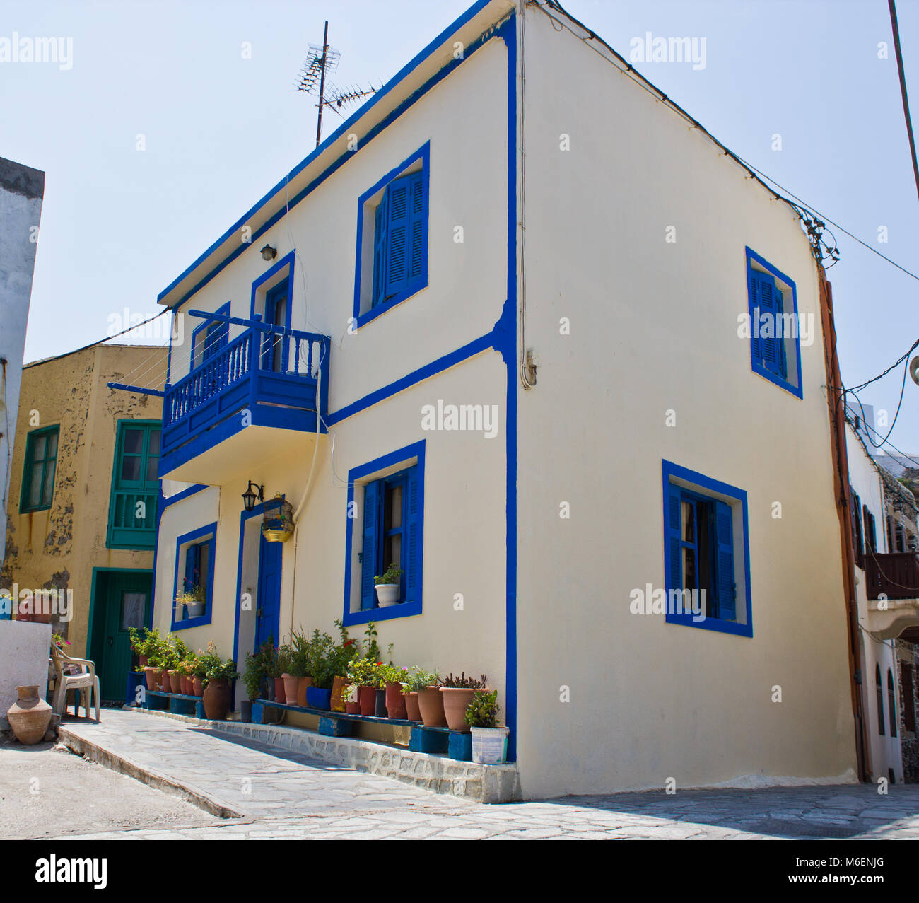Greek house. Nisyros island (Greece Stock Photo Alamy