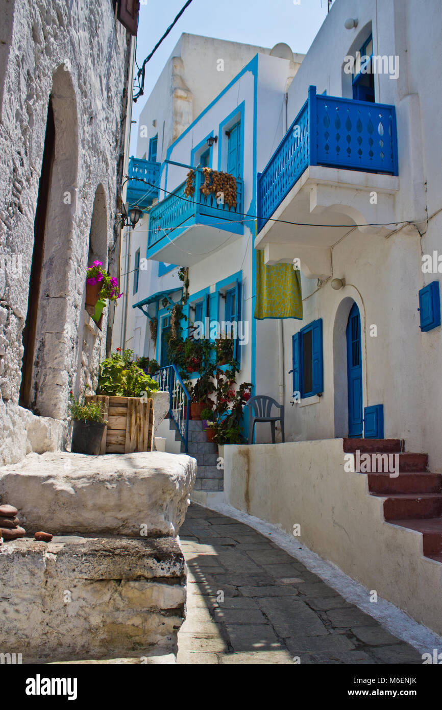 Greek houses. Nisyros island (Greece Stock Photo Alamy