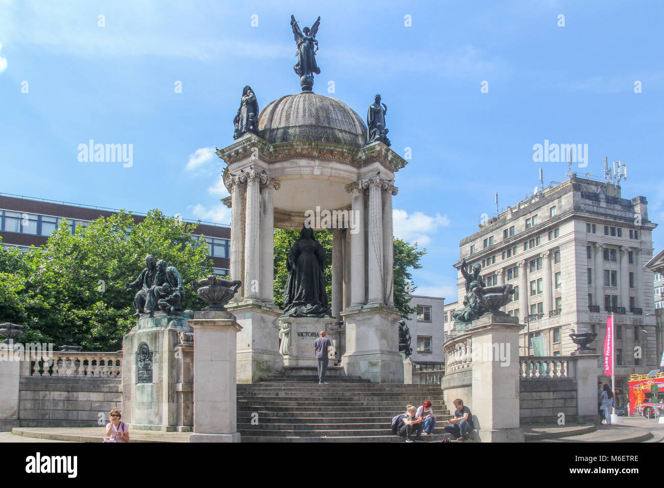 The Queen Victoria monument, Derby Square, Liverpool. Merseyside