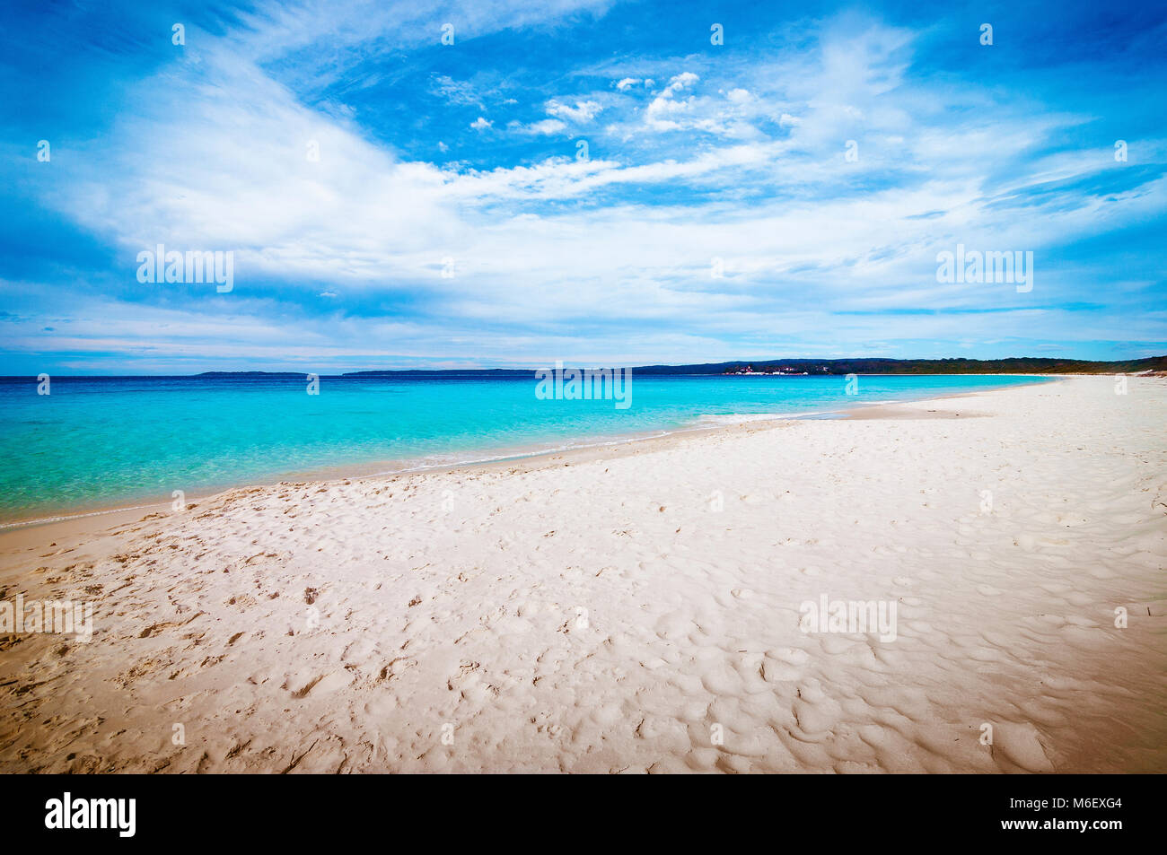 Empty sea and beach background with copy space Stock Photo - Alamy