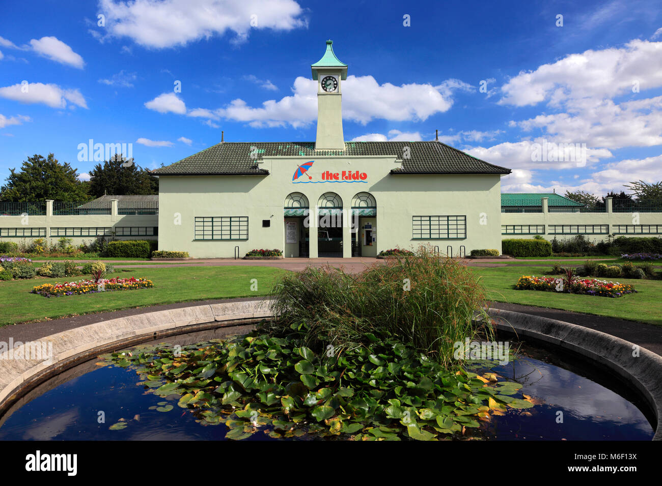 The Lido swimming pool, Peterborough City; Cambridgeshire; England; UK