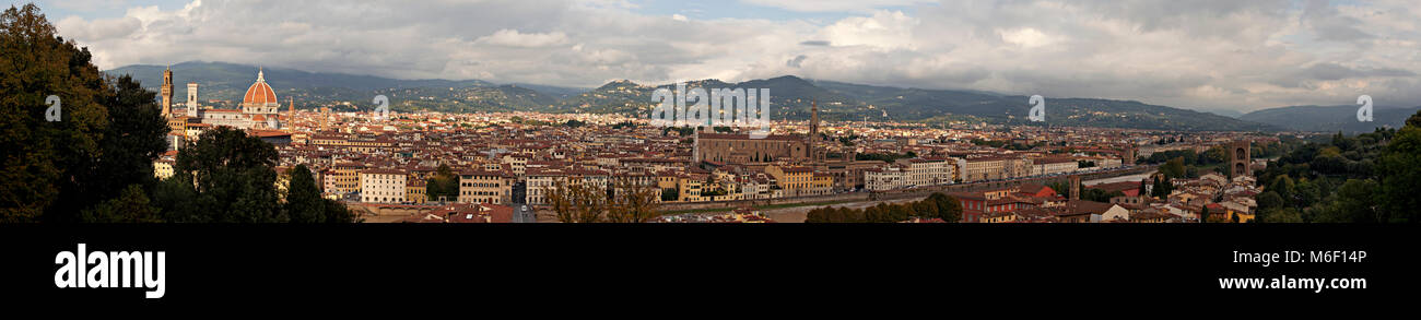 Panorama of the city of Florence, Italy Stock Photo