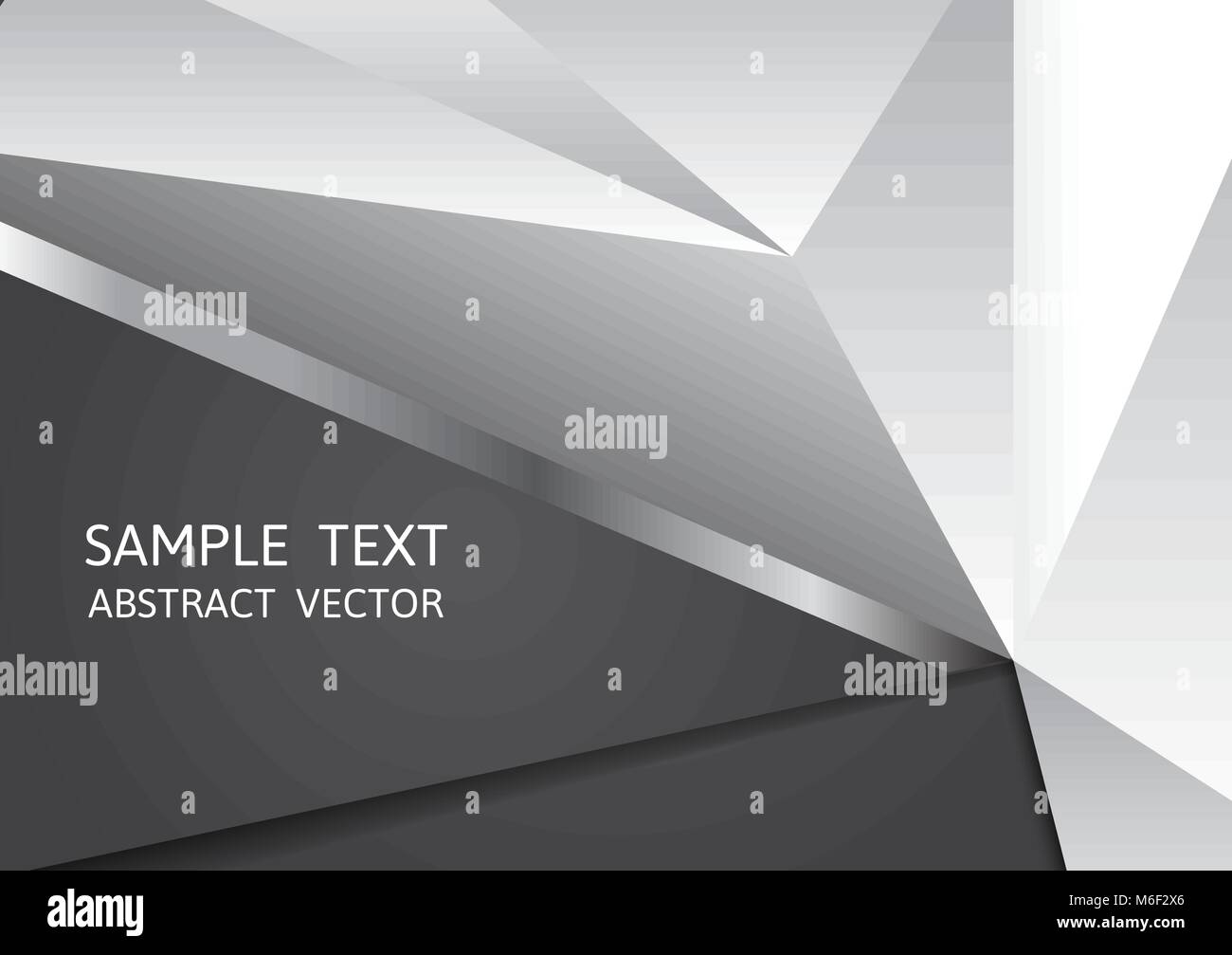 Geometric abstract vector background black and white color with copy ...