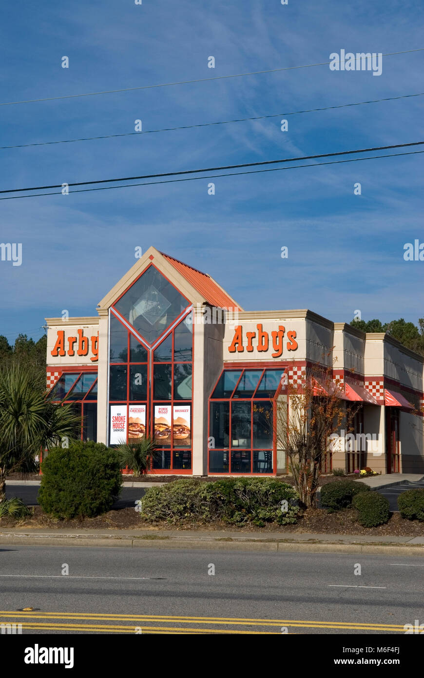 Arby's Fast Food Restaurant USA. Stock Photo