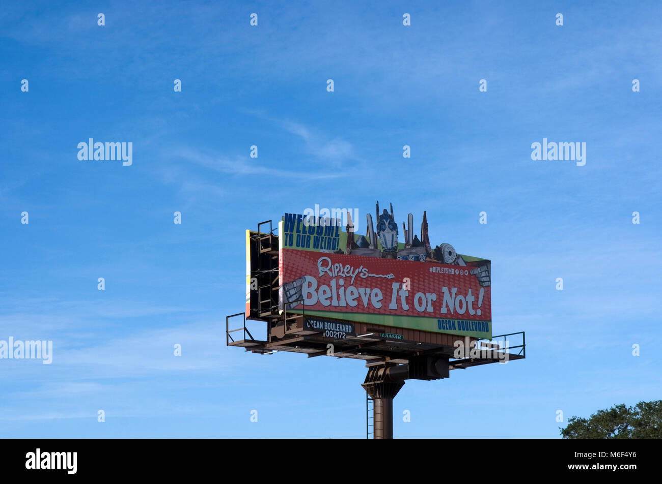 Ripley's Believe It or Not Billboard at Myrtle Beach SC USA Stock Photo