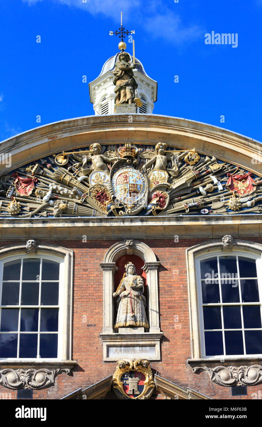 Detail of the ornate decoration of the Guild Hall at Worcester ...